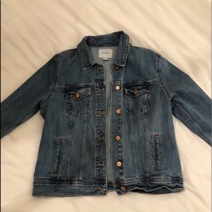 Oversized large jean jacket